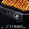 Calphalon Intellicrisp Belgian Waffle Maker with LED Display Timer and Ceramic Cooking Plates, Makes 2 Waffles 3