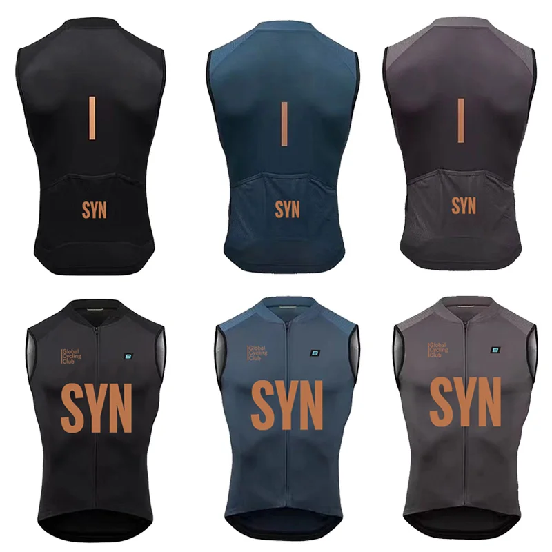 Cycling Clothing Unisex Windproof Sleeveless Vest Jersey Jacket