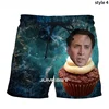 Nicolas Cage Funny Face Graphic Beach Shorts Men Cool 3D Printed Board Shorts Swimsuit Summer Hawaii Swim Trunks Kids Ice Shorts 4