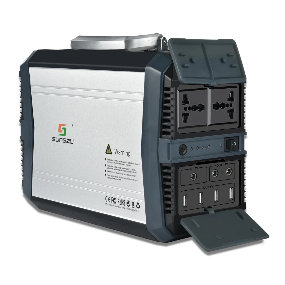 500w 75000mah 리튬 배터리 EPS 재생 가능 에너지 저장, 태양열 휴대용 충전 발전소 발전기