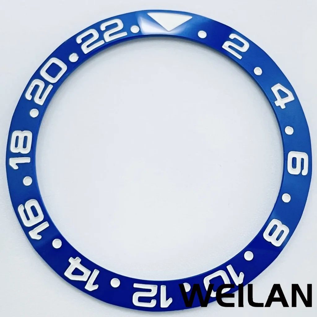 Ceramic & Aluminum GMT Diver-Style Bezel Insert for 40mm Cases - Premium Diving Accessory