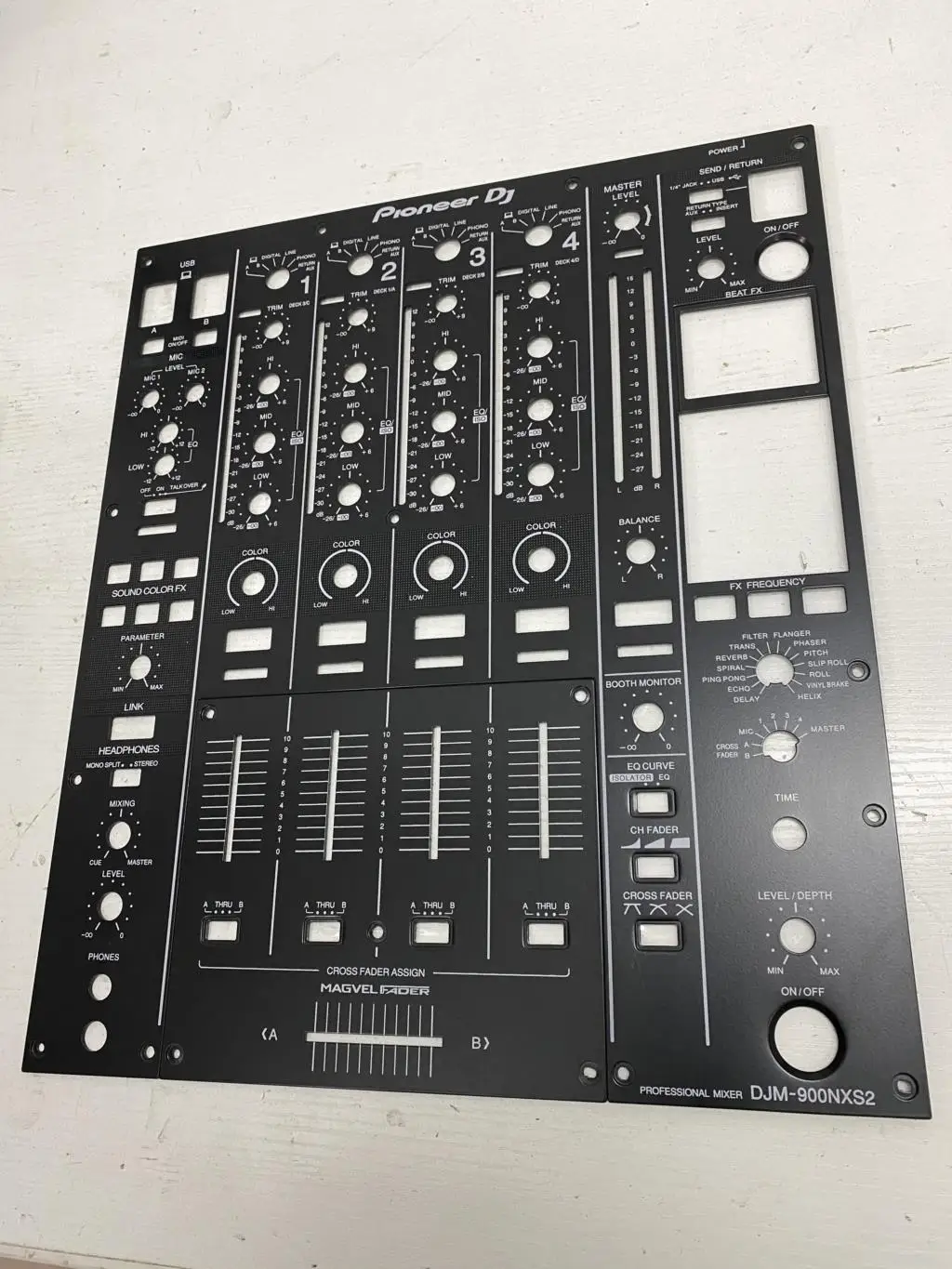 Three generations of mixer panel DJM-900NXS2 DJ disc machine surface iron plate complete set