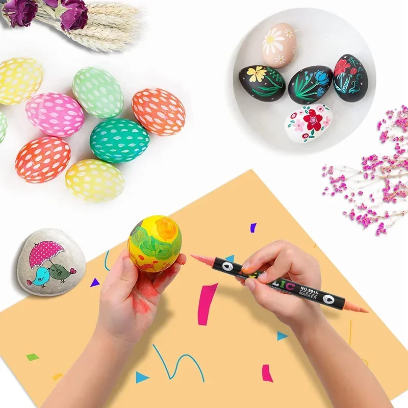 12/24/36 Color Double-Headed Marker pen Art Marker DIY Graffiti Art Making Ceramic Wood Fabric Canvas Supplies