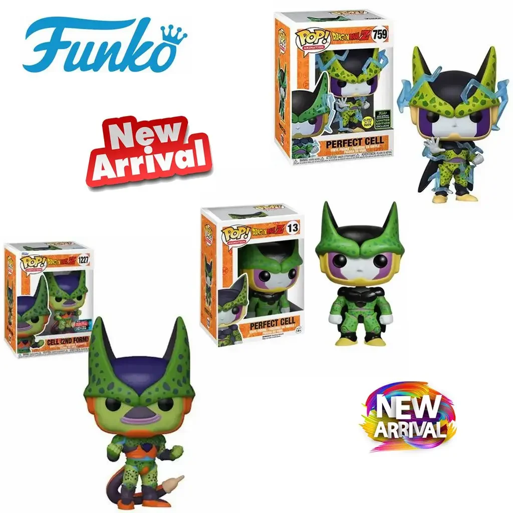 thumbnail image 2 of Funko Dragon Ball Perfect Cell 2ND FORM 1227# Perfect Cell 13# 759# Muñecas de vinilo POP PVC Figura Brinquedos Colección Modelo Juguete, 2 of 5