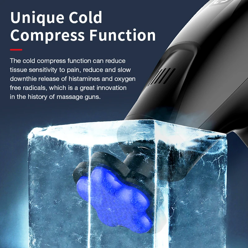 Portable Massage Gun Percussion Pistol Professional Deep Muscle Massager For Body Neck Back Relaxation Fiess Slimming_voghion.com