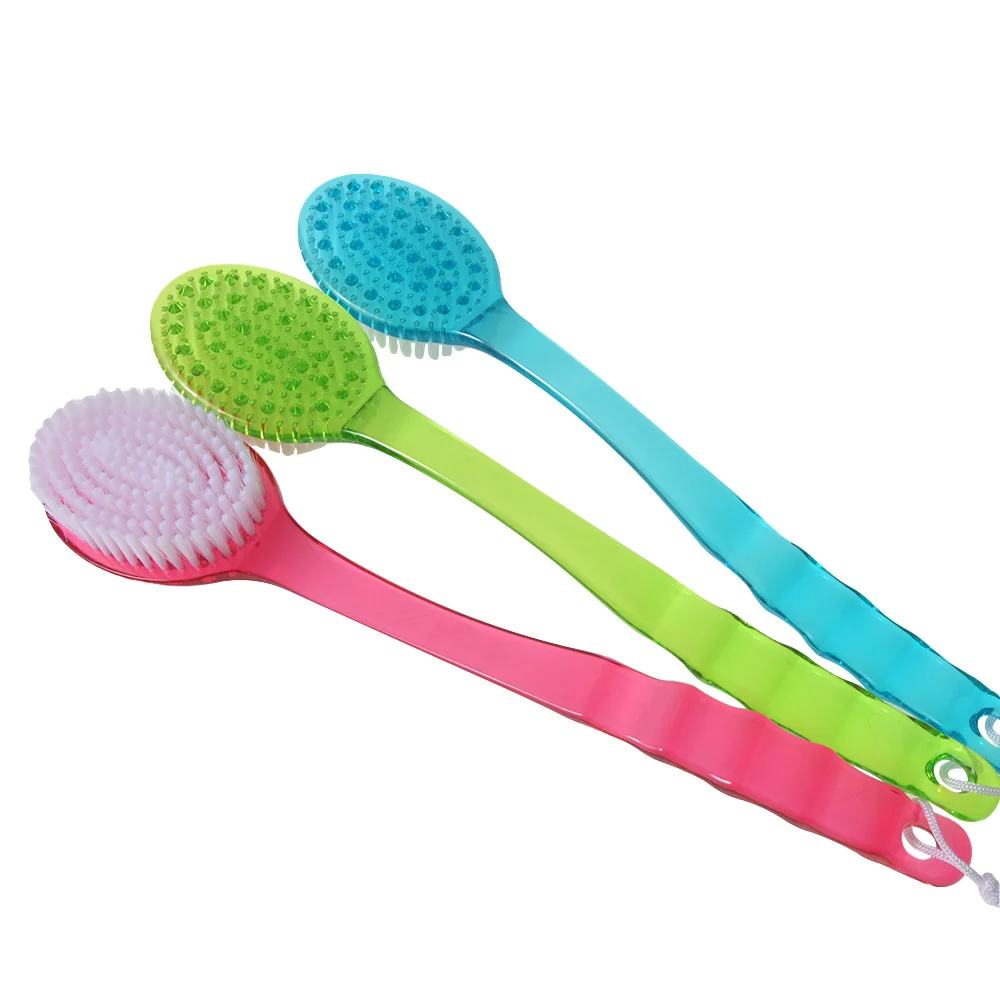 Bath Brush Back Shower Brushes With Handle Exfoliating Scrub Skin Massager Exfoliation Bathroom Brush 3
