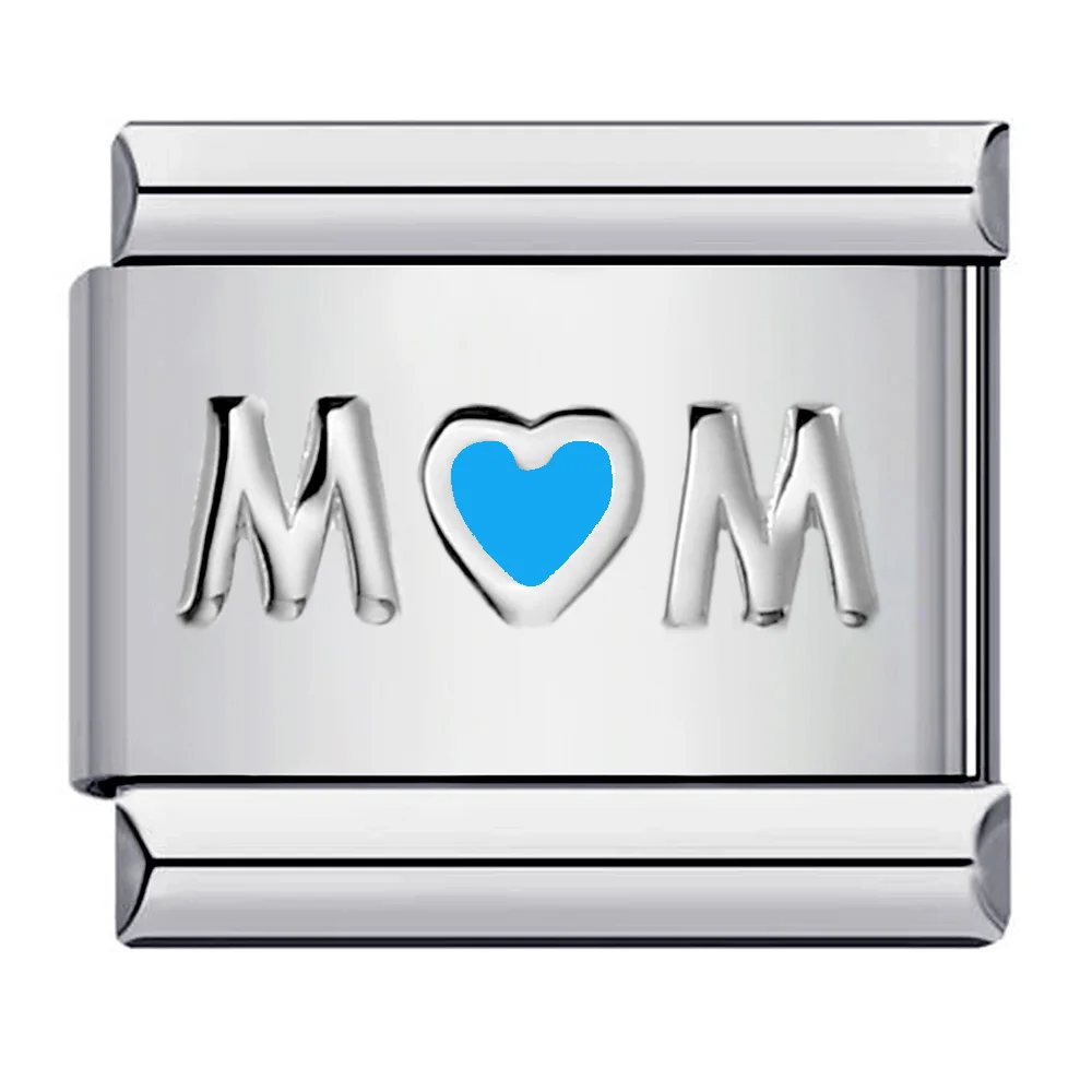 Neue trendige Geschenke Liebe Mama klassische Charme Handkette italienische Link Fit 9mm Armband Edelstahl senden Göttin Schmuck DIY machen – Detail 3