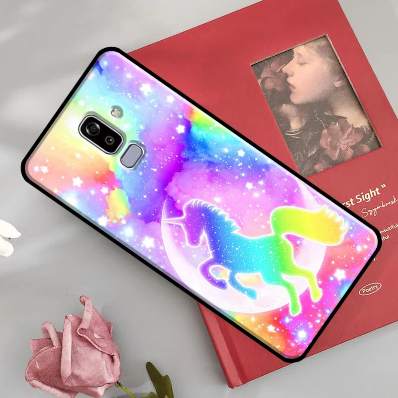 Vibrant Rainbow Unicorn Cartoon Phone Case - Soft Protective Back Cover