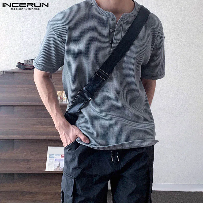 Men Henley Neck Fashion Tee 1