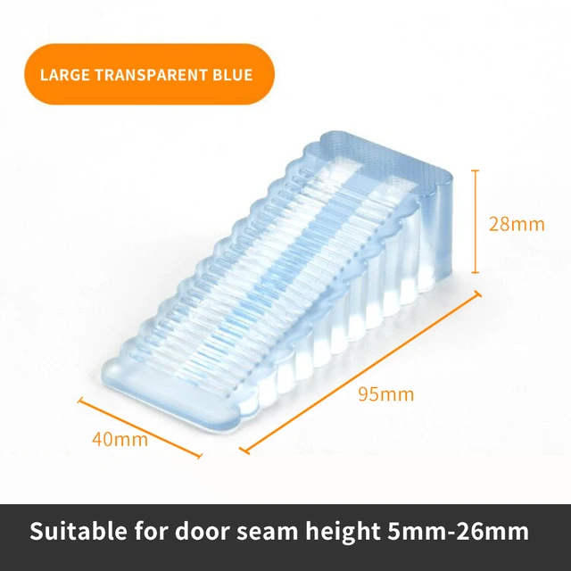 Mute Non-punch Silicone Door Stopper Touch Toilet Wall Absorption Door Plug Anti-bump Door Holder Gear Gate Resistance Door Stop Big Blue