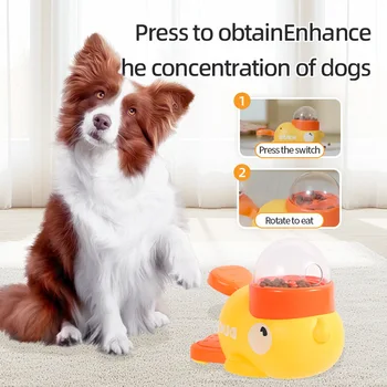 Dog Puzzle Feeder Interactive Pet Food Treat Dispenser Cartoon Duck Design Pet Snack Feeder for Dog Training Mental Enrichment 1