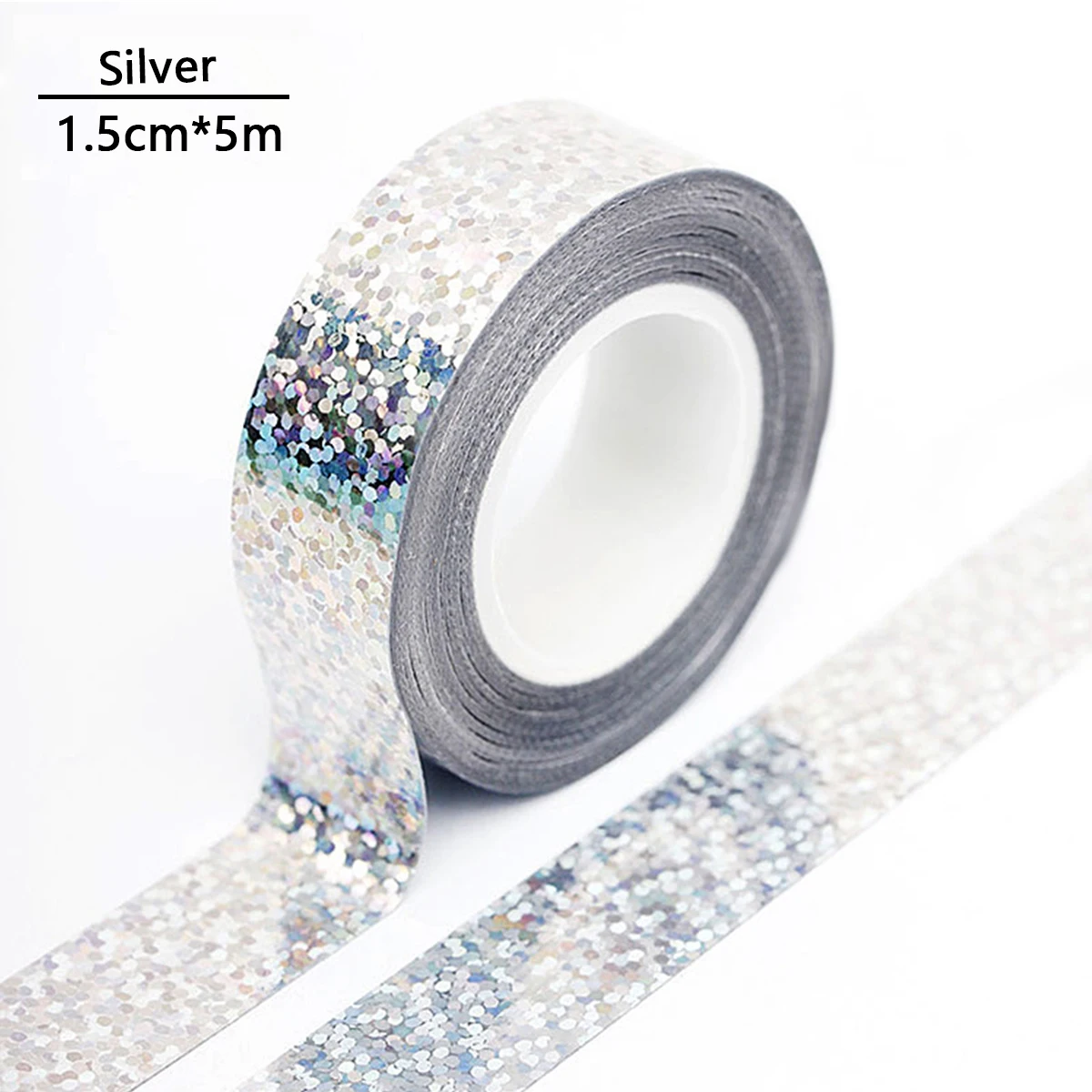 Shiny Decorative Washi Tape for DIY Scrapbooking and Stationery Projects