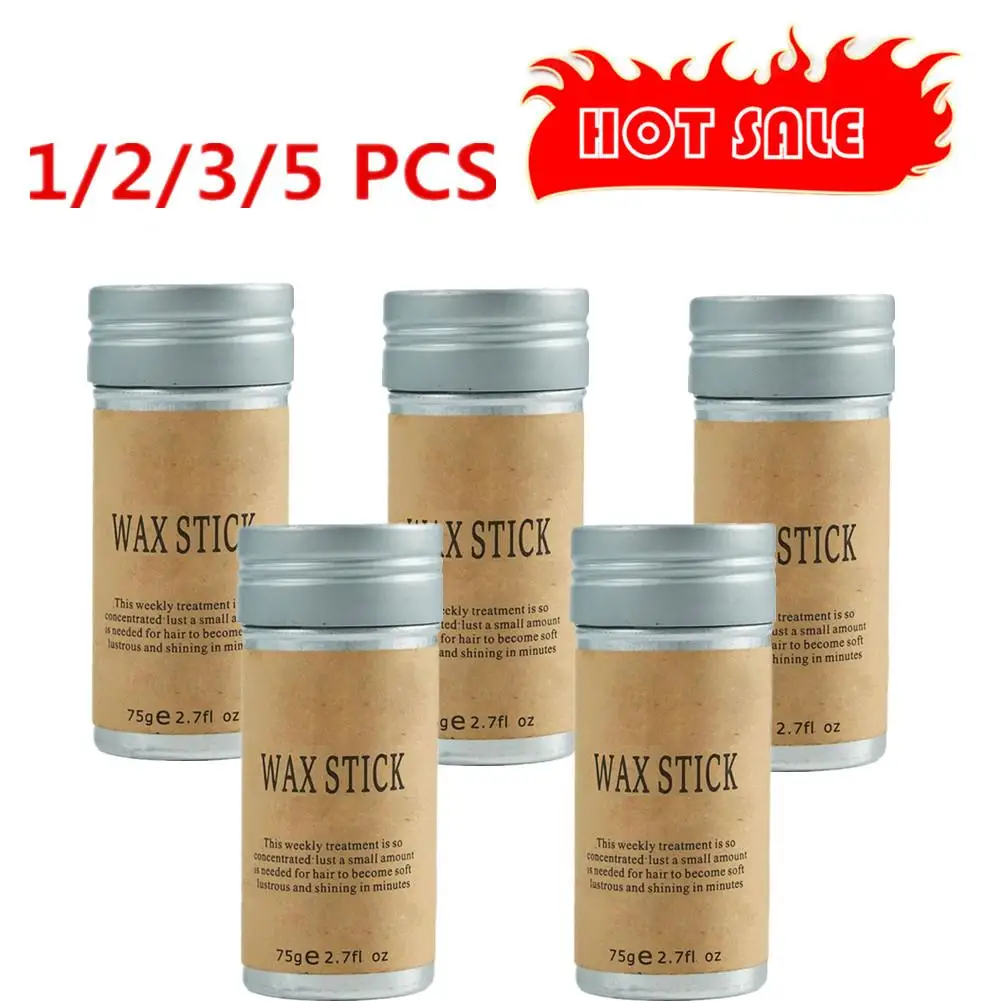 

1/2/3/5pcs 75g Strong Hold Hair Wax Stick For Hair Styling Wig Knots Healer Gel Stick Thin Baby Hair Perfect Line