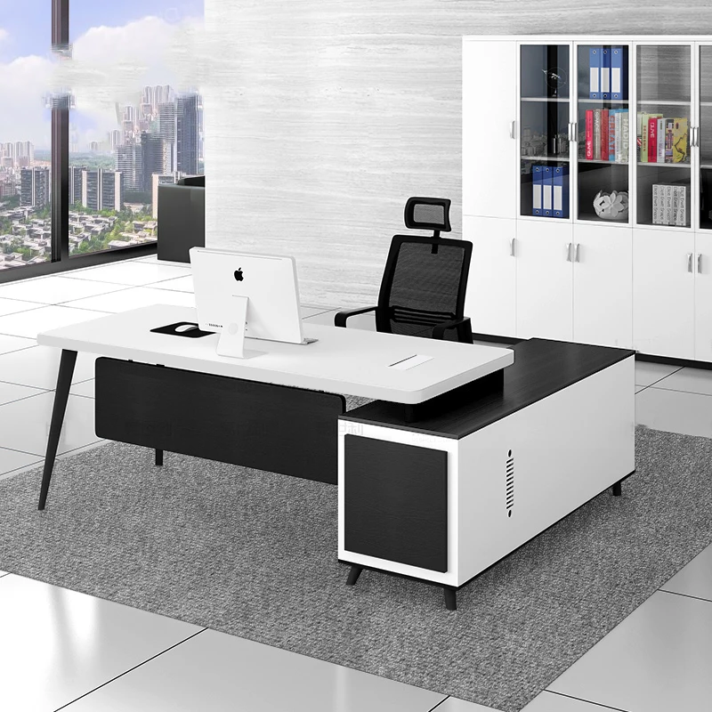 

Executive Studio Office Desk Professional Computer Set Drawers Single Wood Ideas Desk Tables Design Biurko Komputerowe Furniture
