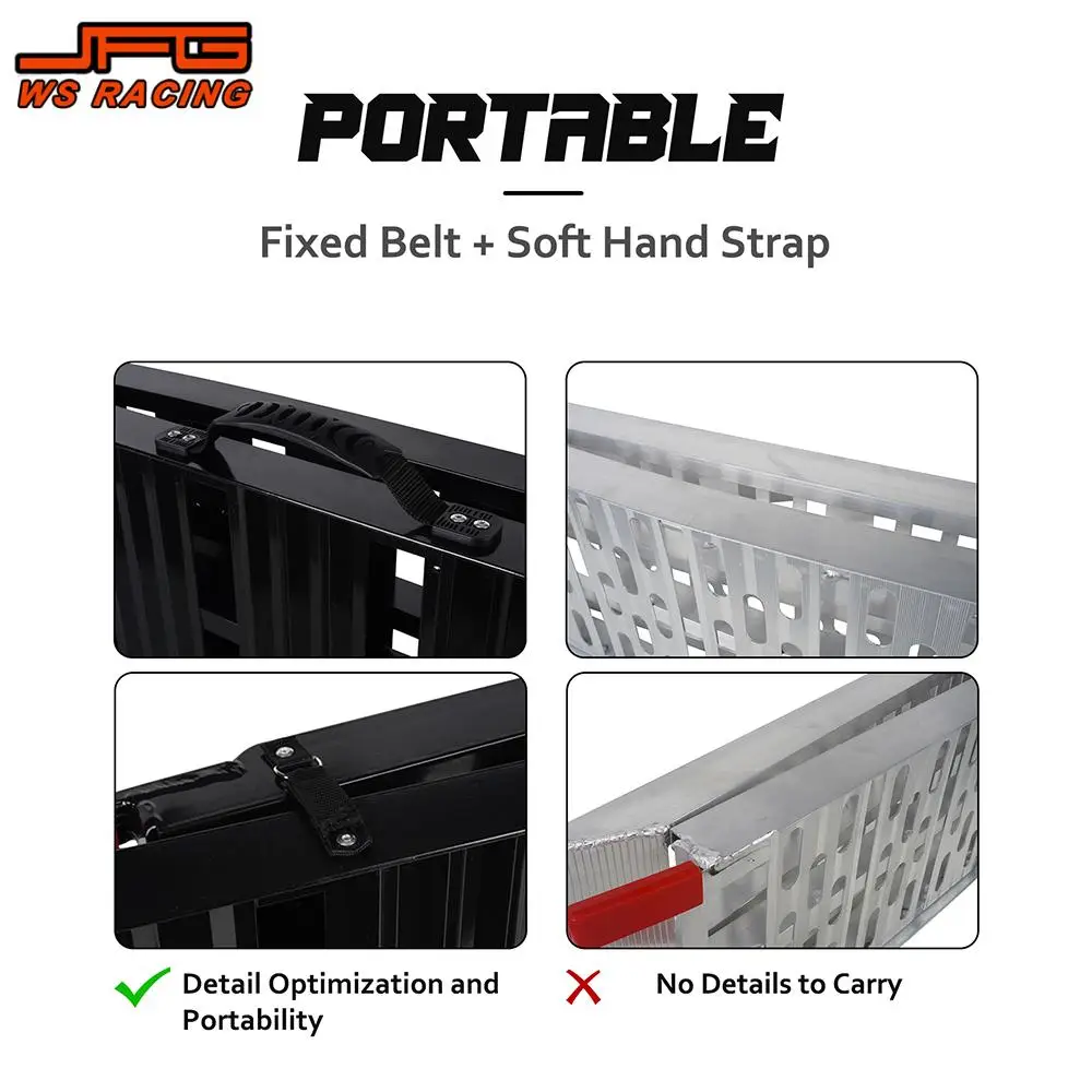 Motorcycle Ramps Ladders Universal Ramp Folding Portable Ladder Tools ATV UTV For KTM YAMAHA HONDA Dirt Pit Street Electric Bike