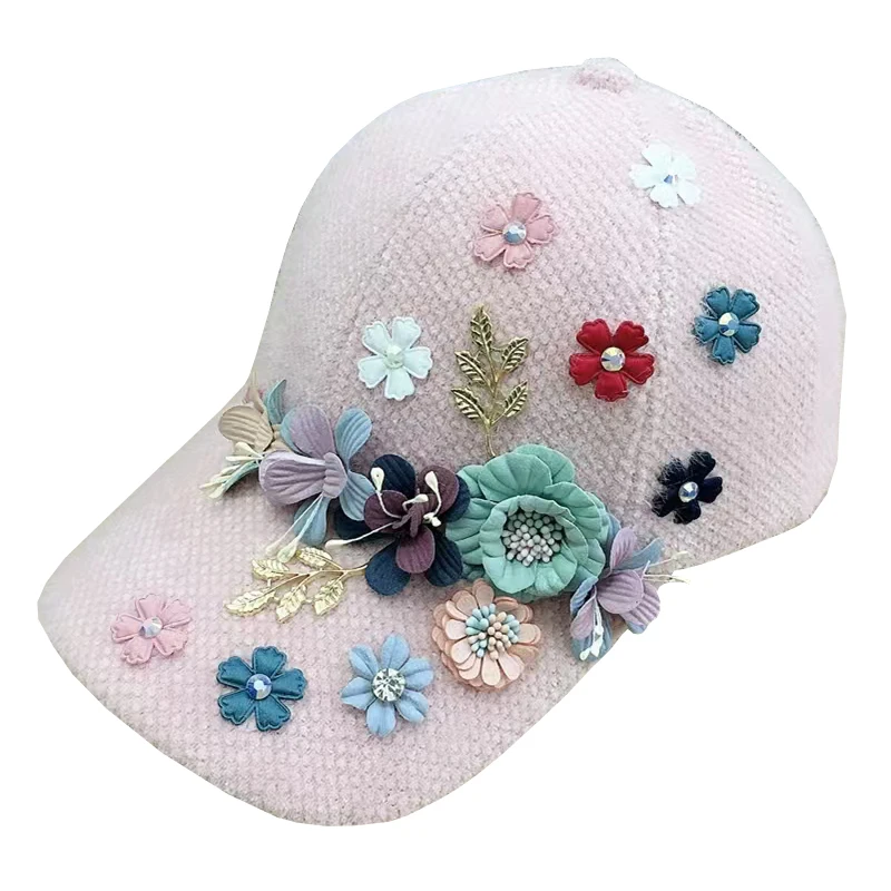 Golf Hat Autumn/Winter New Product Women's Outdoor Sports Hat Warm Duck Tongue Casual Versatile Plush Baseball