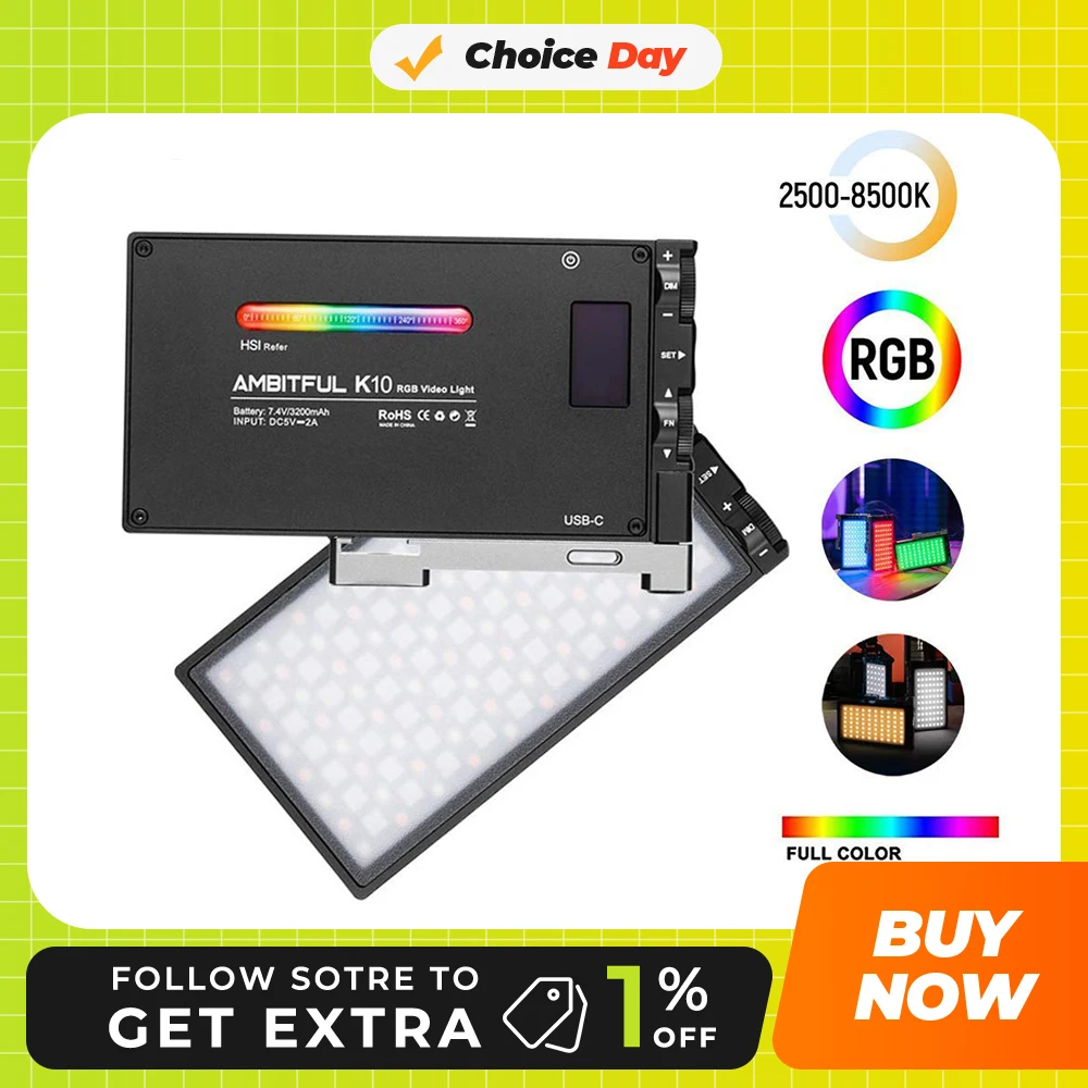 AMBITFUL-K10-RGB-2500K-8500K-Dimmable-Full-Color-LED-Video-Light ...