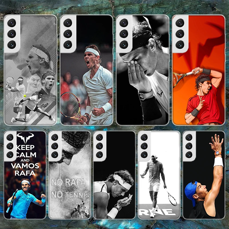 Custodia Morbida Per Telefono Da Tennis Hitachi Nadal Per Samsung Galaxy S23 S22 Ultra S21 Plus S20 Fe S10 Lite S9 S8 + S10E S7 Edge Pattern Capa