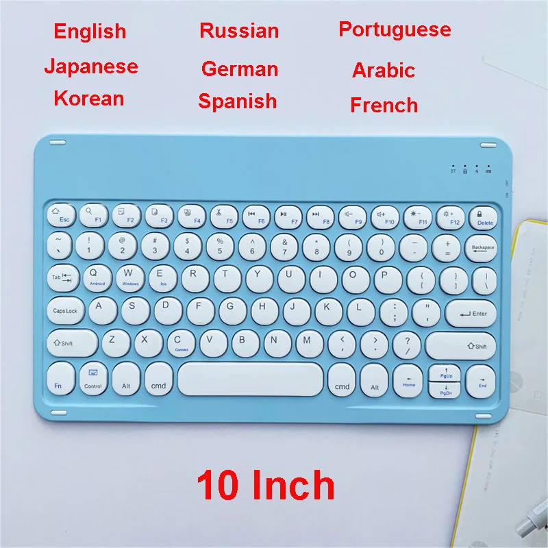 For ipad air pro 11 bluetooth wireless keyboard mouse russian french