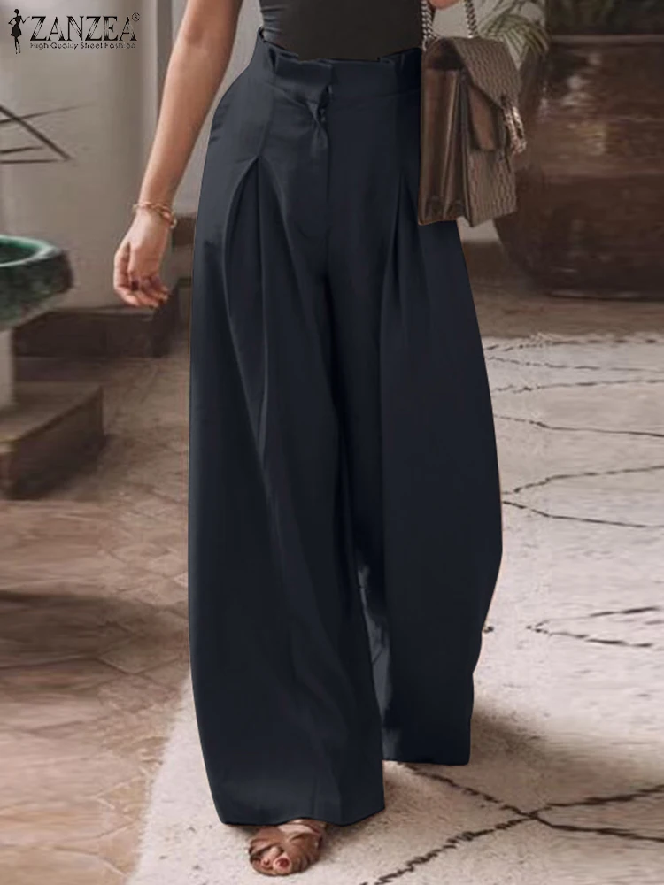 Elegant Wide Leg Trousers ZANZEA 