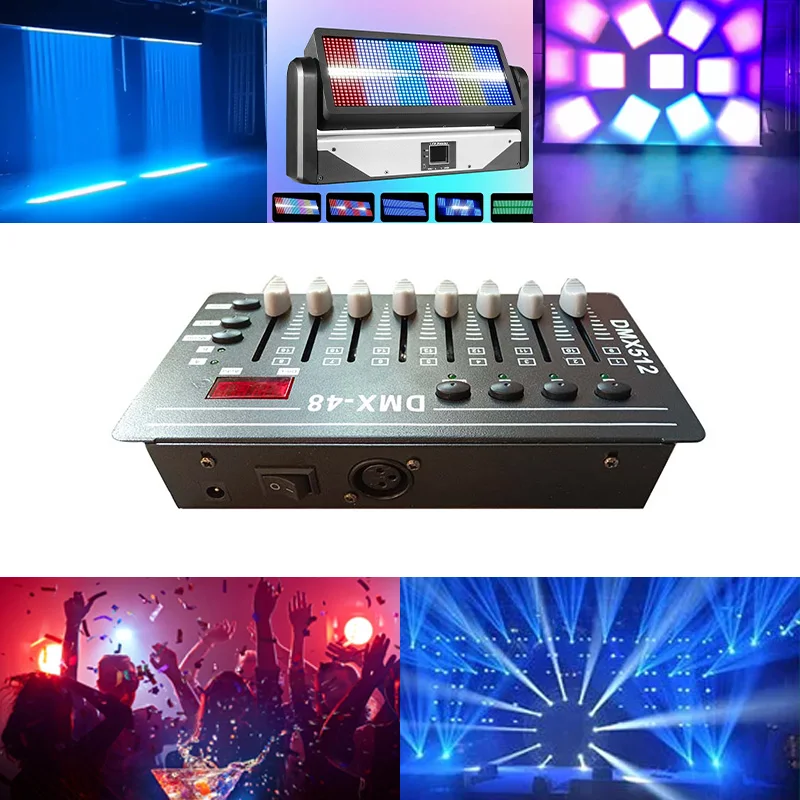 B-hne-Licht-LED-Mini-Dmx-Controller-LED-Par-Licht-DJ-Licht-Konsole-F-r ...