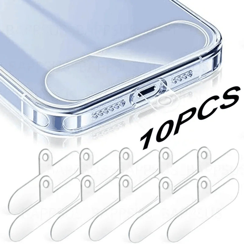Transparent Mobile Phone Anti-lost Lanyard Card Gasket 1/3/5Pcs Universal Detachable Phone Hanging Cord Strap Patch Tether Pad