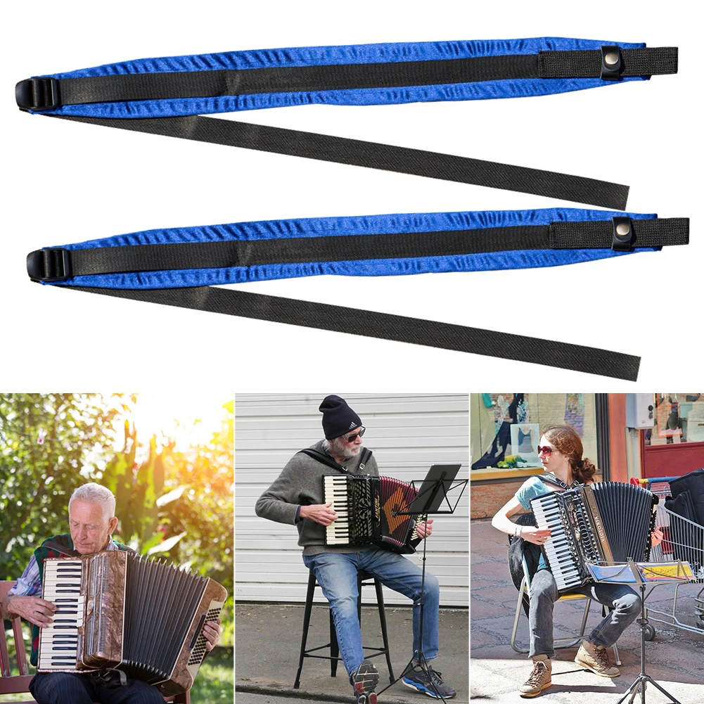 Accordion Shoulder Straps Shoulder Belts Straps Soft Harness Belt for 16-120 Bass