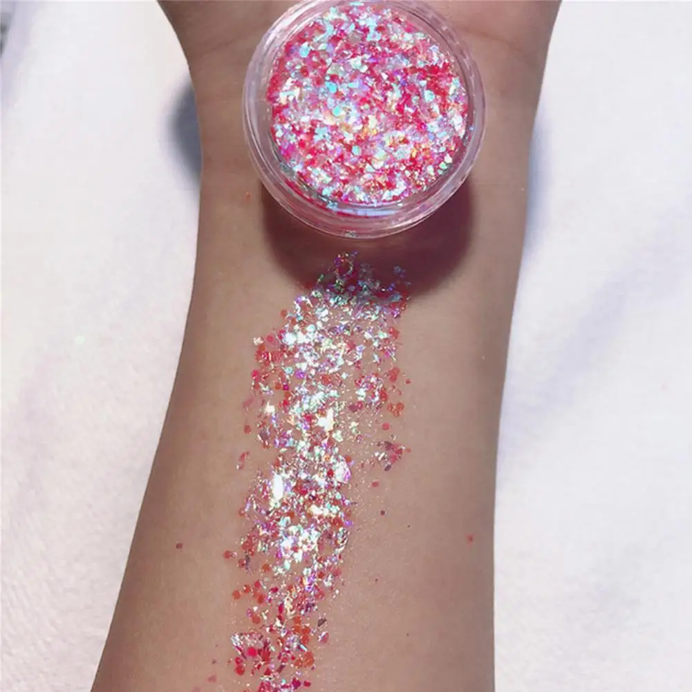 12ColorsSequinGlitterGelEyeGlitterHairBodyGlitterFaceNail