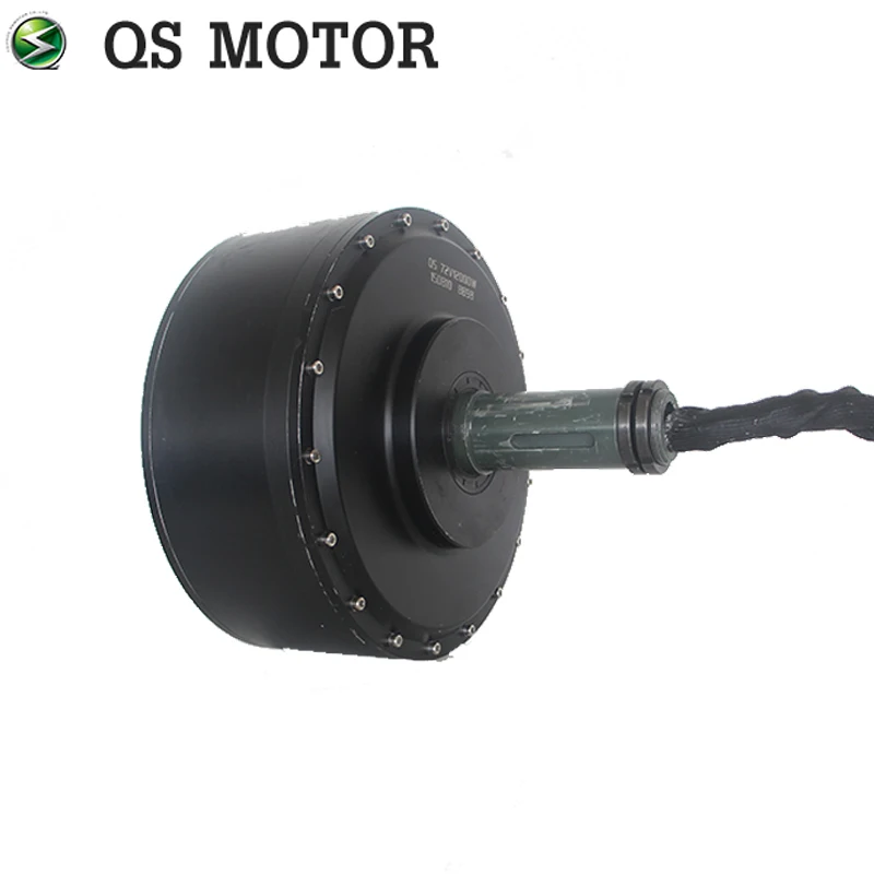 QS MOTOR High Power 10kW 60H V3 E-Car Hub Motor For 100KPH TOP
