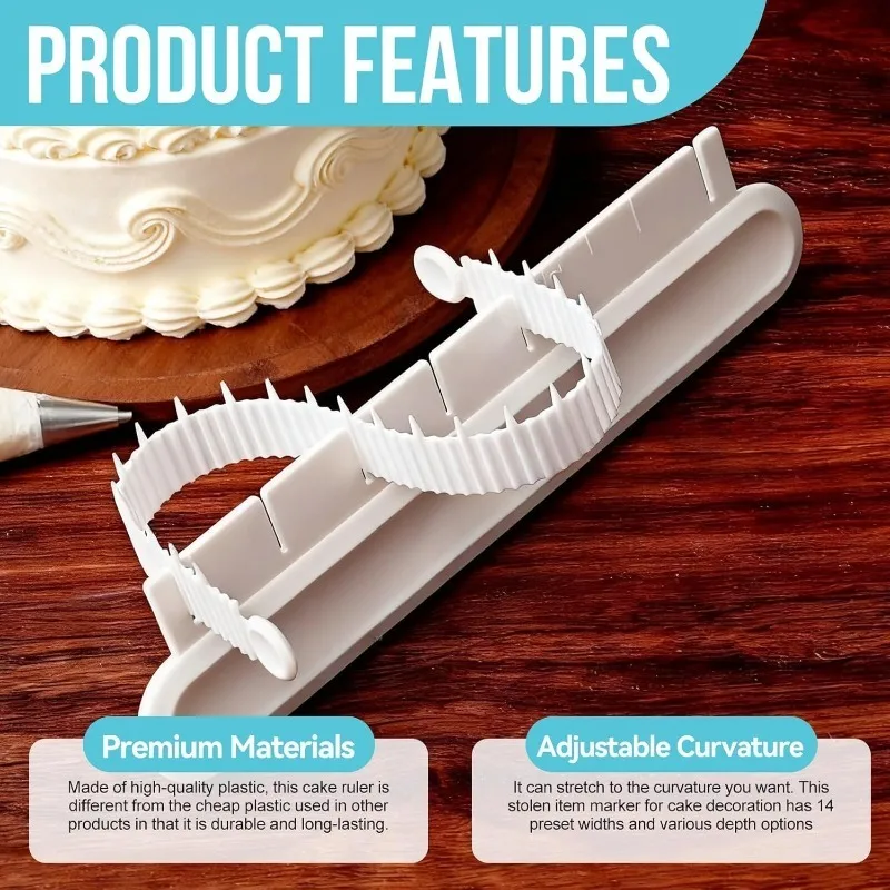 Cake Arch Guide Tool and Cake Arch Ruler Are Easy-to-use Arch Tools for Precise Control of Arcs Suitable Beginners Home Baking