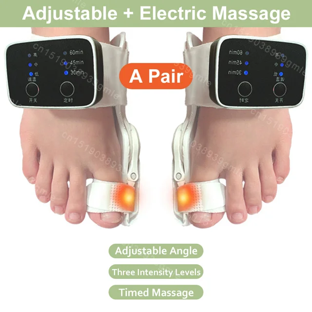 Electri Toe Separator Bunion Splint Straightener Corrector Hallux Valgus Protector Toe Orthotics Braces Bunion Toe Corrector 2