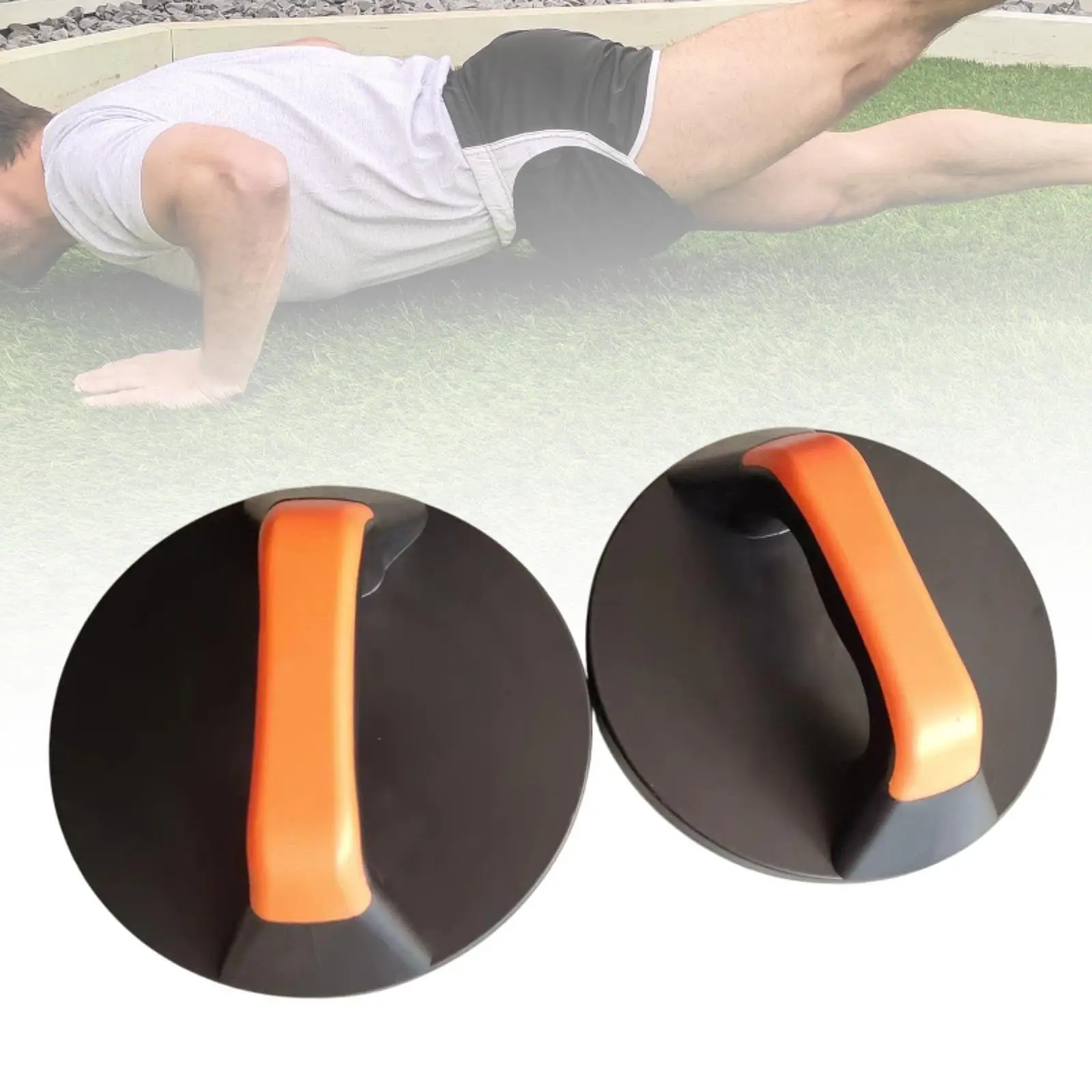 2Pcs Rotating Push up Handles 360 Degree Rotatable Round Portable for Floor Pushup Stands for Workout Gym Home Fitness Indoor