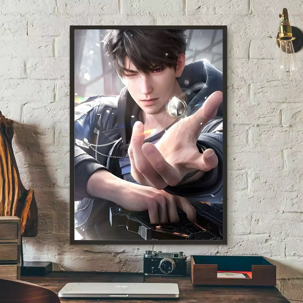 Love And Deepspace Chinese Game Poster HD art sticky wall waterproof home living room bedroom bar aesthetic decoration