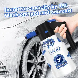 1.5L Electric Car Wash Foam Sprayer Watering Can USB Rechargeable Car Wash Lithium Battery Foam Car Cleaning Tool(With Stickers)