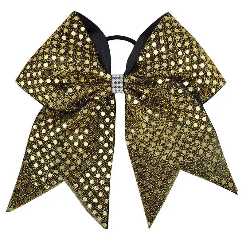 Women’s Large Bling Glitter Hair Bow with Diamond Accents