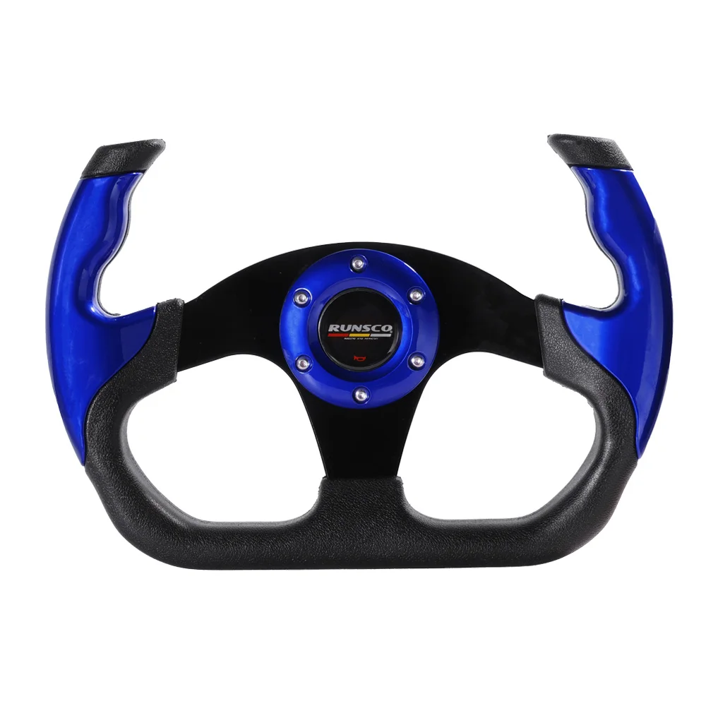 Volante De Carreras De Ante Negro Para MOMO, Volante De 14 Pulgadas