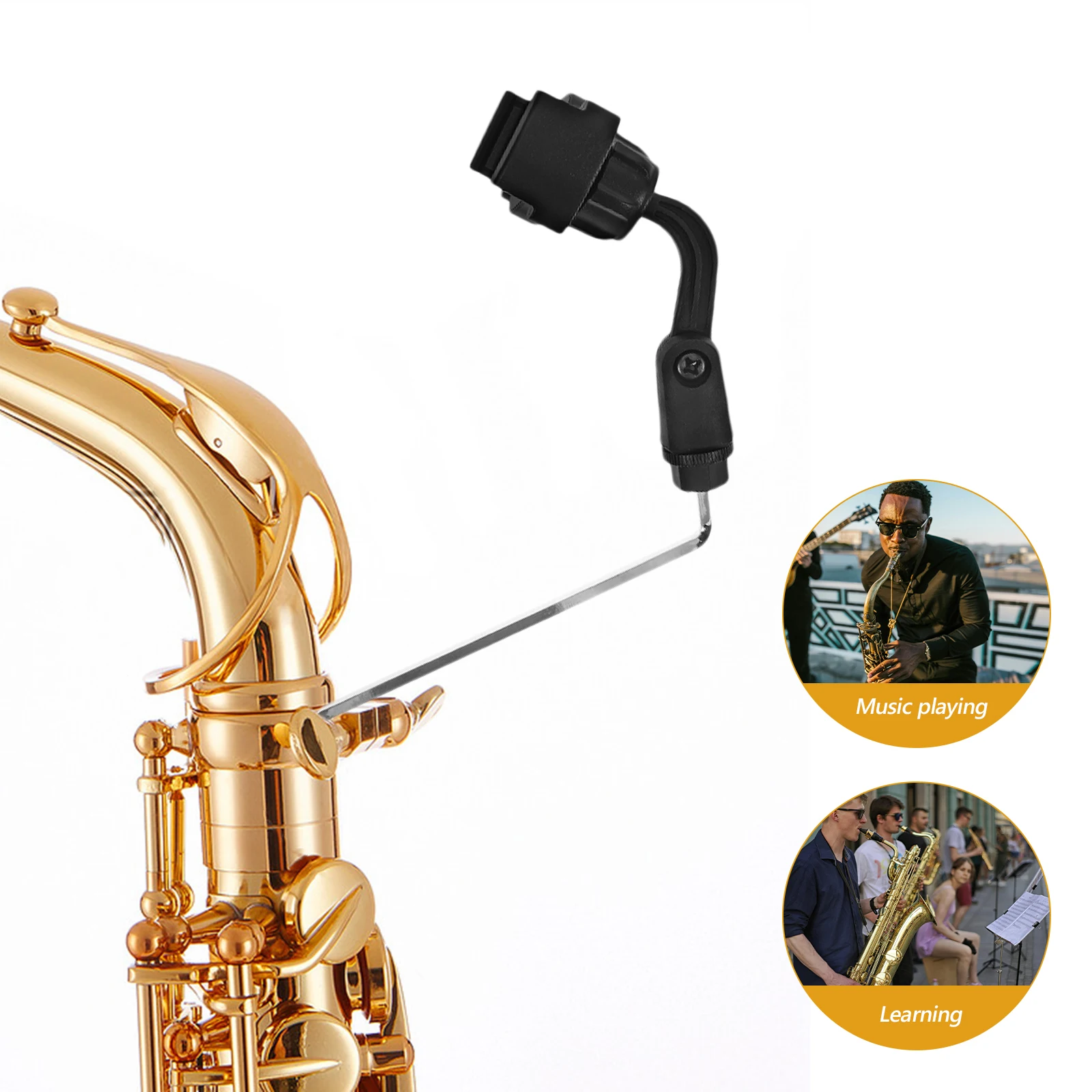 Mic Saxophone Clip Support Mobile Phone Holder Music Stand Mount Perch Abs Stands Attachment Saxophone Phone Clip Music Stands