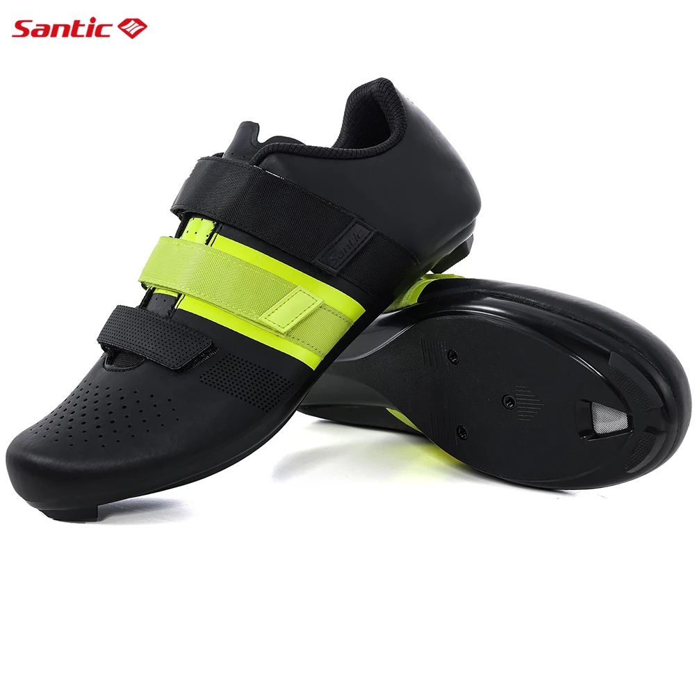 Cycling Shoes Bike Lock Shoes Santic Cycling Lock Shoes Men's Outdoor Sports Breathable Bicycle Sneakers Nylon Sole Adjustable Leisure Road Riding Sneakers