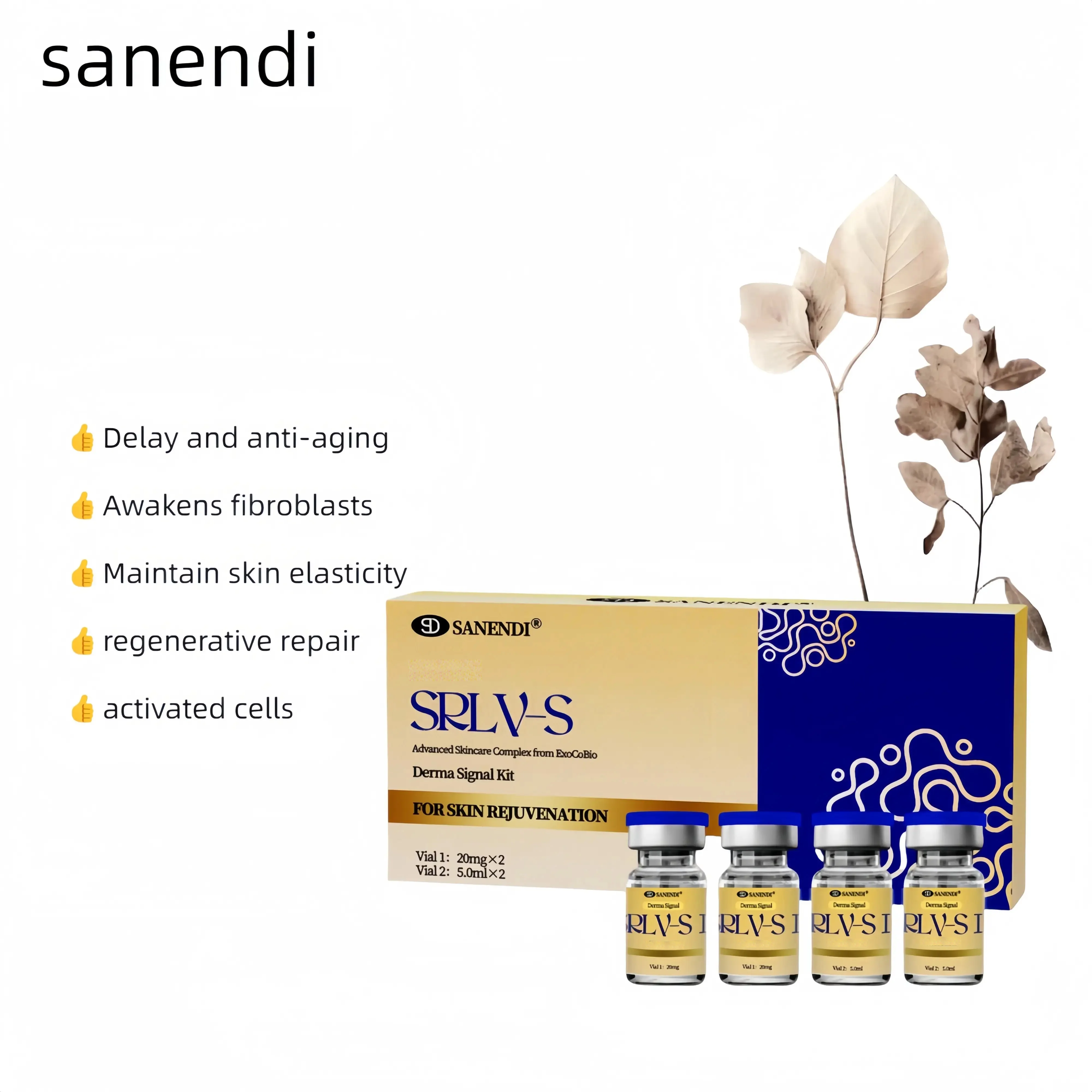 Exosomes Stem Cell Booster Exoxes  Hyaluronic Acid  for Face Skin Booster Exosomes anti-aging Whitening 2