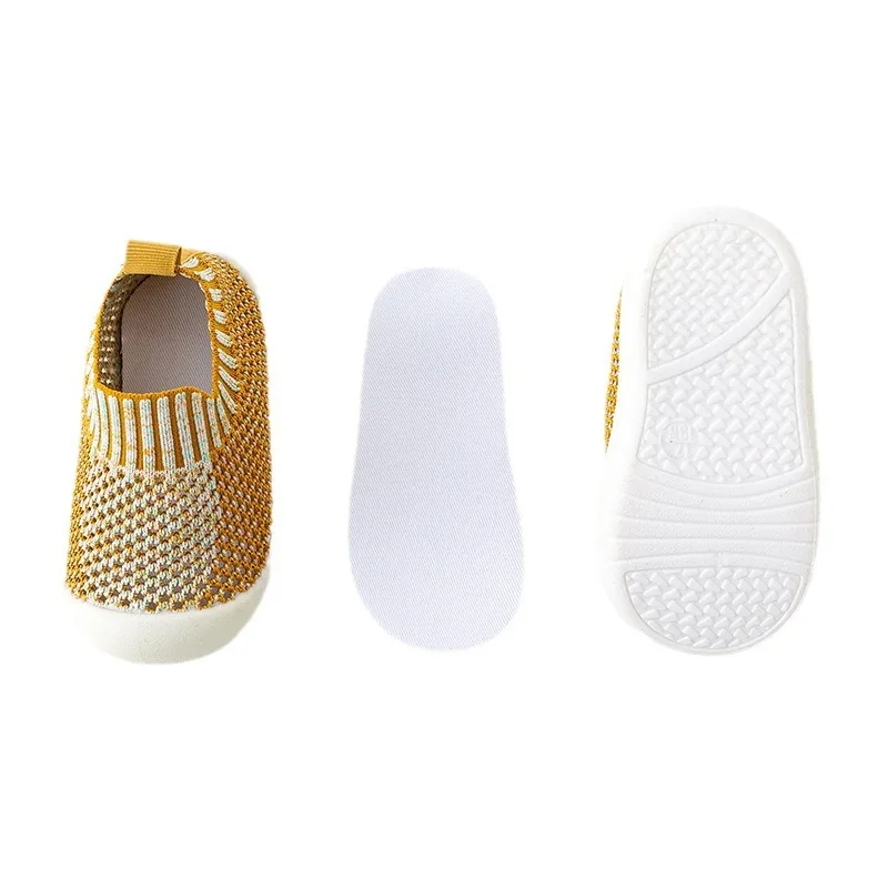 Newborn Baby Mesh Cotton Toddler Shoes Summer Baby Boy Non-slip First Walking Shoes Soft Hollow Breathable Shoes Kids Sneakers 6