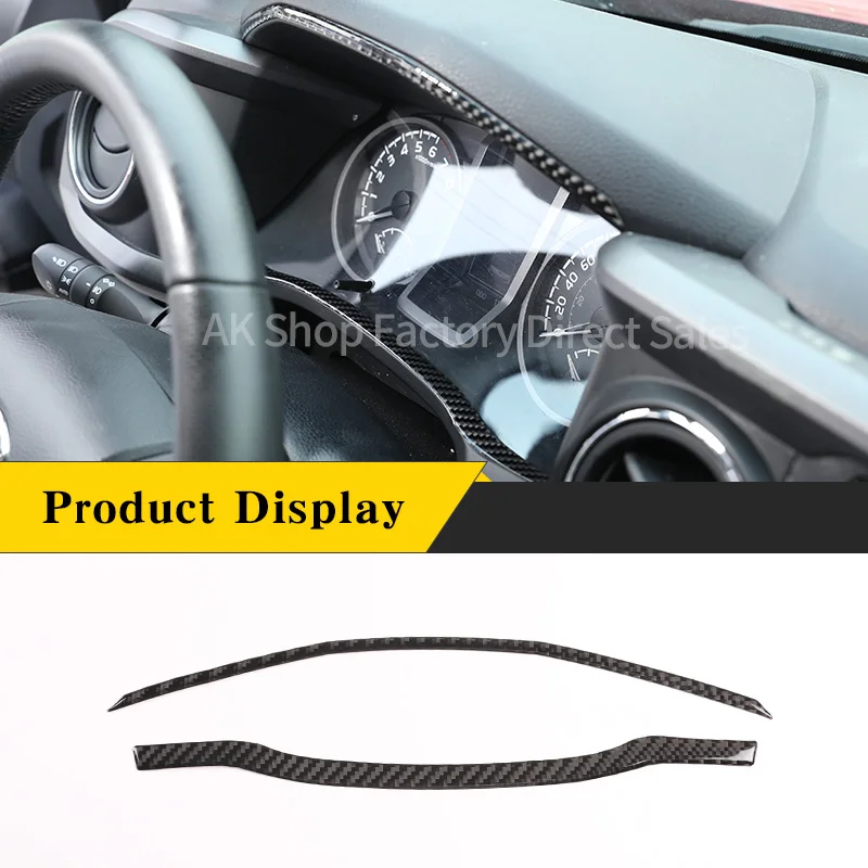 

Тахометр для Toyota Tacoma 2016-2020, Тахометр для приборной панели из настоящего углеродного волокна, датчик топлива, наклейка на панель, аксессуары для интерьера автомобиля