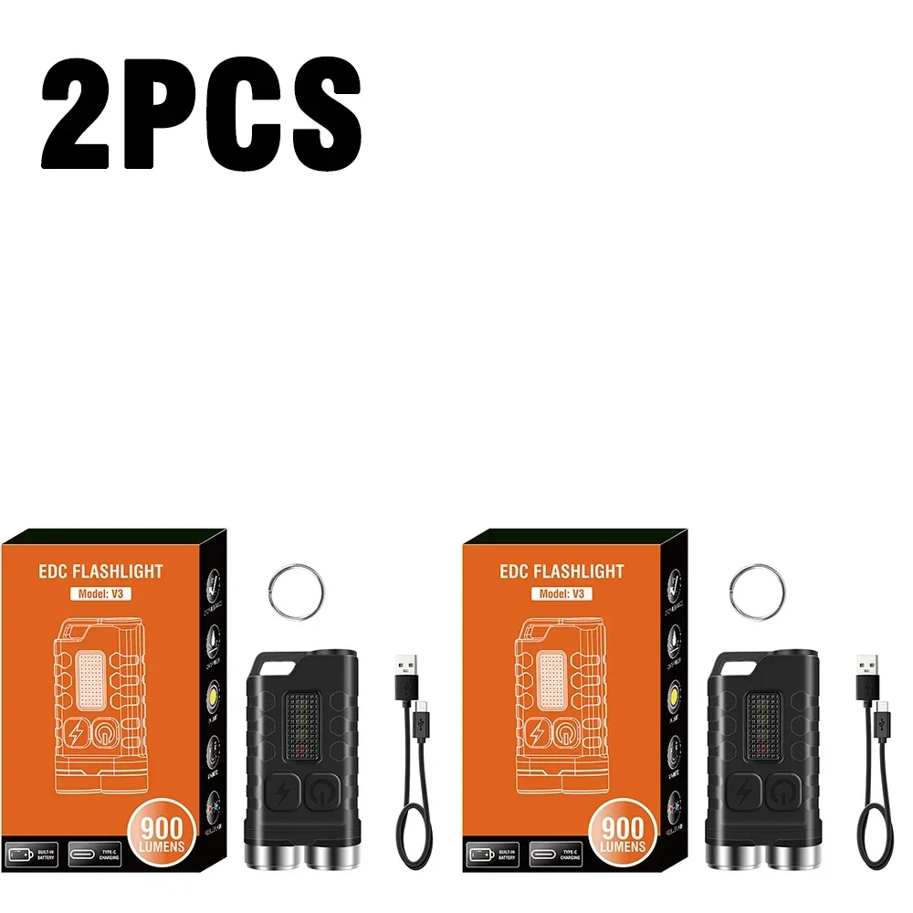 V3 EDC مصباح ليد جيب المحمولة سلسلة مفاتيح صغيرة ض...