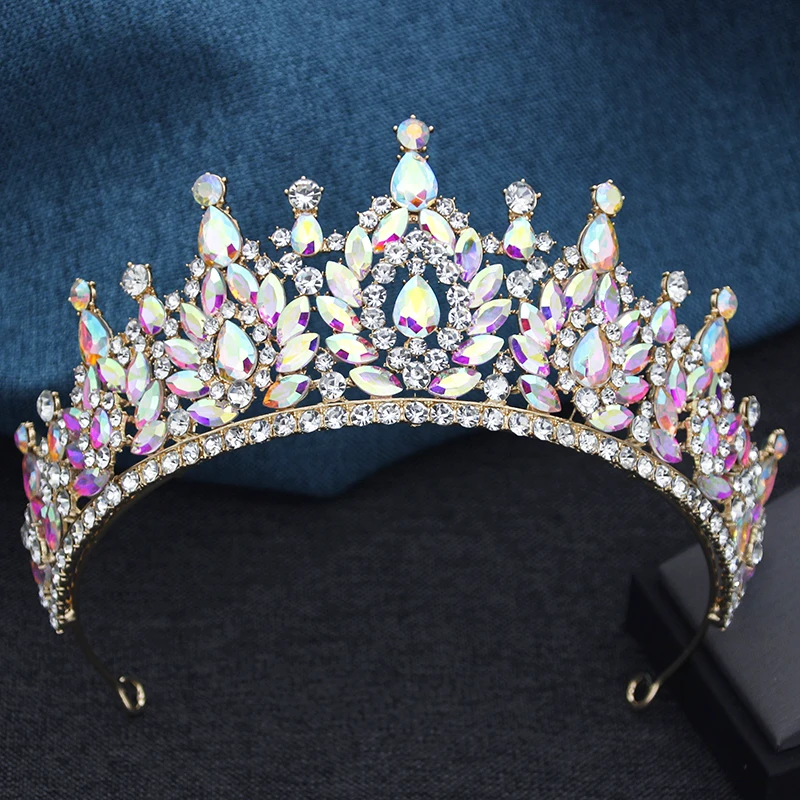Metal Hair Accessories Hair Accessories Exquisite Black Crystal Bridal Tiaras Crowns Queen Bride Headwear Prom Wedding Crown Hair Jewelry