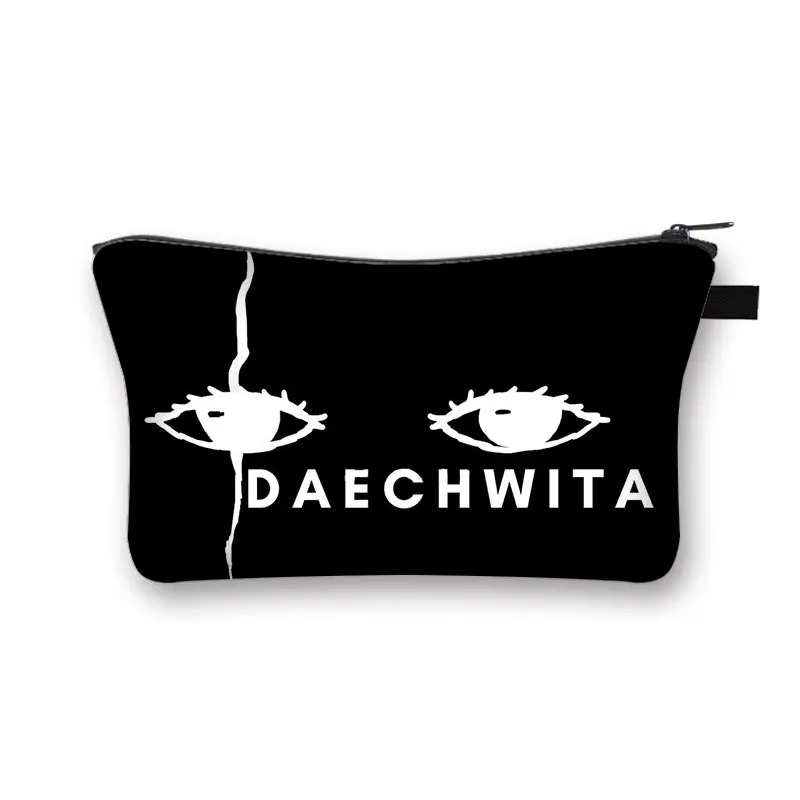 Korean Style AGUST D Cosmetic Case Kpop D2 Daechwita Women Makeup Bag Suga Toiletries Bags Min Yoongi Hip Hop Cosmetic Bags 3