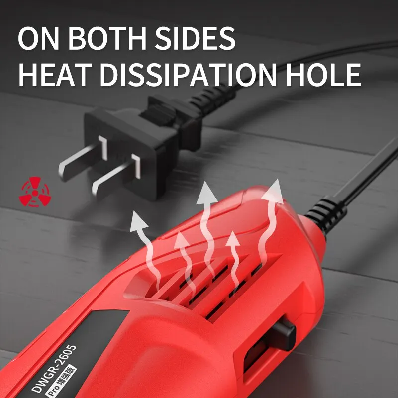 220V DIY Heat Gun Electric Power Tool Hot Air Gun Temperature Gun with Supporting Seat Shrink Plastic DIY Craft Tool 2