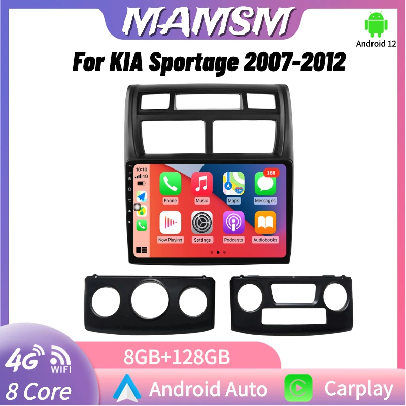 

MAMSM Android Auto Radio Wireless CarPlay Multimedia Player For Kia Sportage 2007-2012 Navigation Head Unit GPS 2 din autoradio