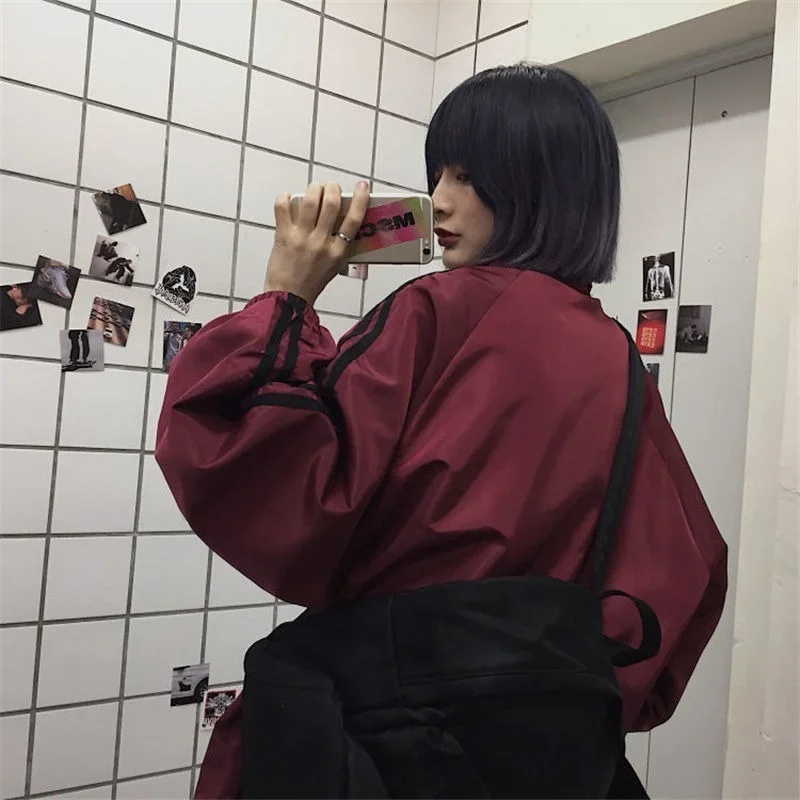 Oversize Jackets Women BF Style Chic Harajuku Sun-proof