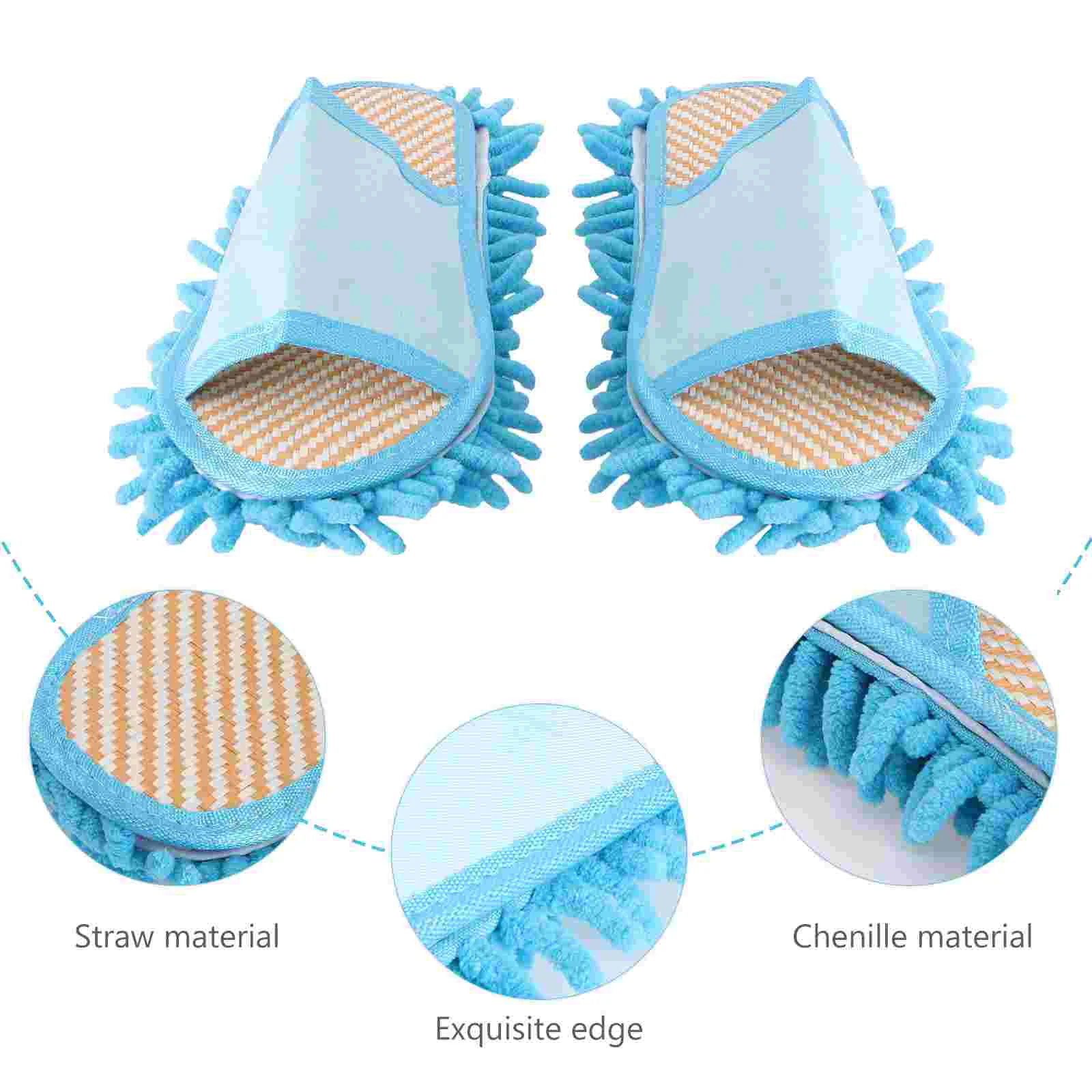 

1 Pair Summer Slippers Household Slippers Floor Wipe Slippers Indoor Slippers