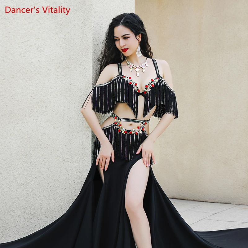 bellydance costume luxory cusomzied belly dancing performance bra+long skirt 2pcs women adult children Oriental Dance Clothing