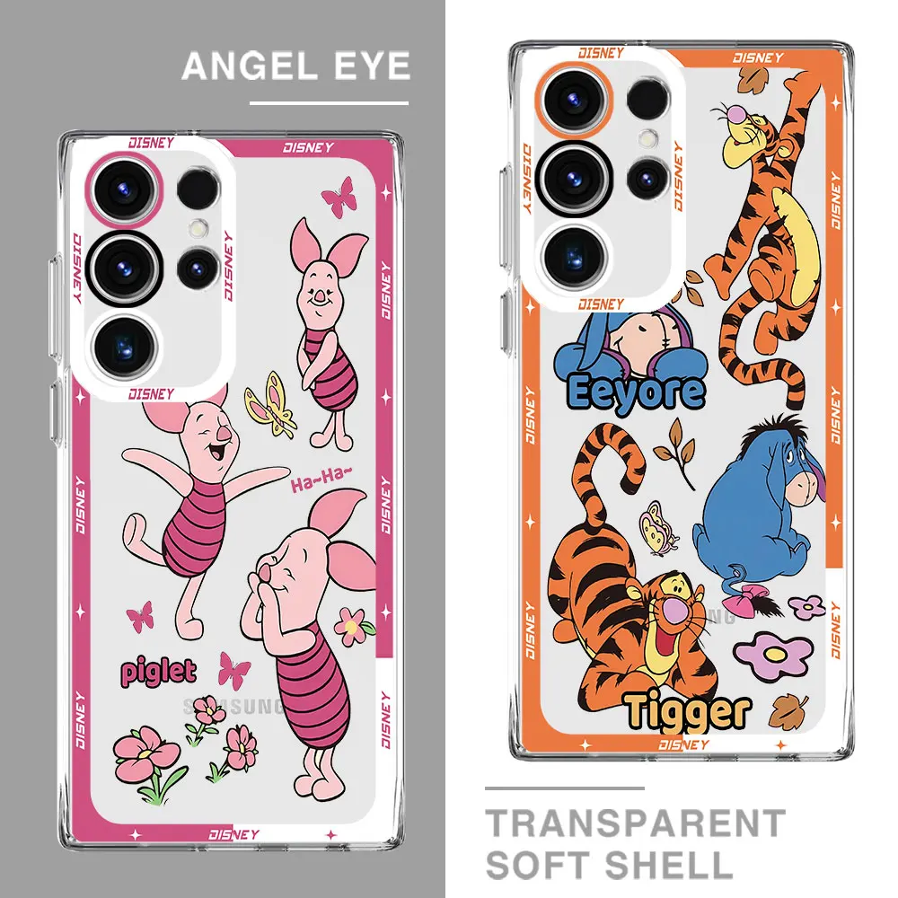 Custodia Per Samsung Galaxy S10 Plus S20 Plus S21 S22 Ultra S20Fe Note 10 Plus Cover Morbida Trasparente Capa Disney Animal Collage